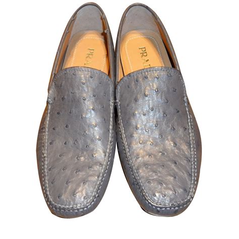 mocassin prada homme gris|Mocassins et Slip.